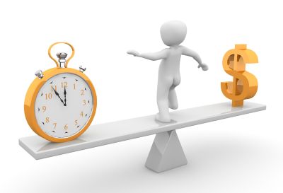 Der unternehmerische Balance-Akt: Zeit versus Geld